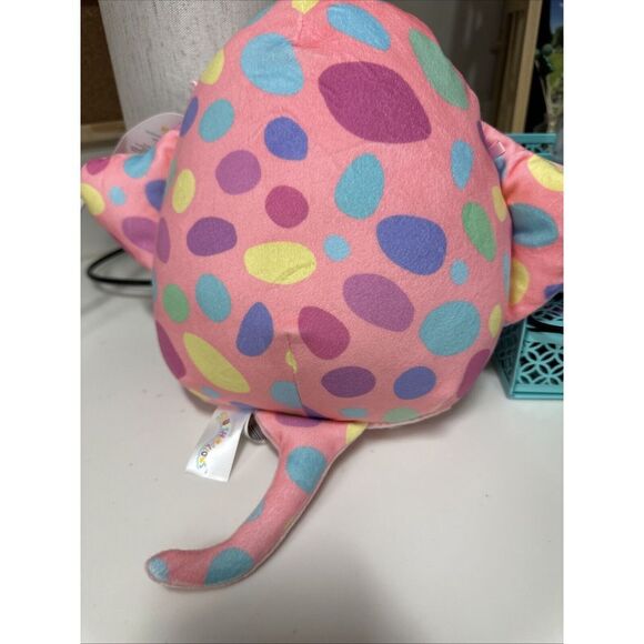 Saxa The Pink Stingray‎ 12" Polk Dot Squishmallow Soft Valentines Plush - Picture 2 of 2